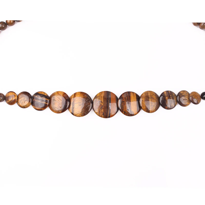 Ожерелье из натурального камня и оникса с круглыми бусинами 45 см | Украшения