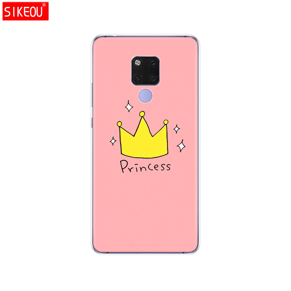Мягкий чехол для Huawei Mate 20 pro прозрачный силиконовый телефона X накладка mate20 кошка