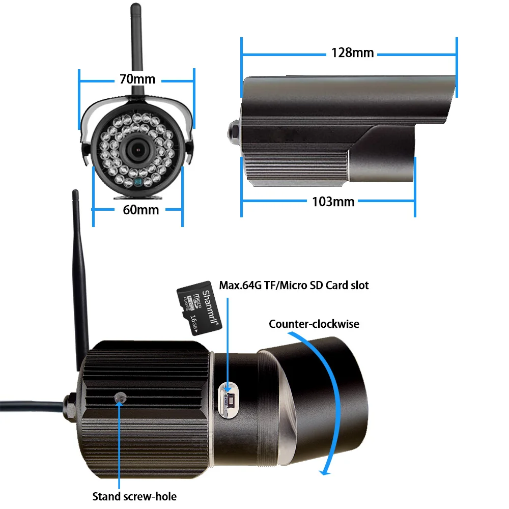 Daosen Excellent Quality HD Waterproof Outdoor Bullet IP camera | Безопасность и защита