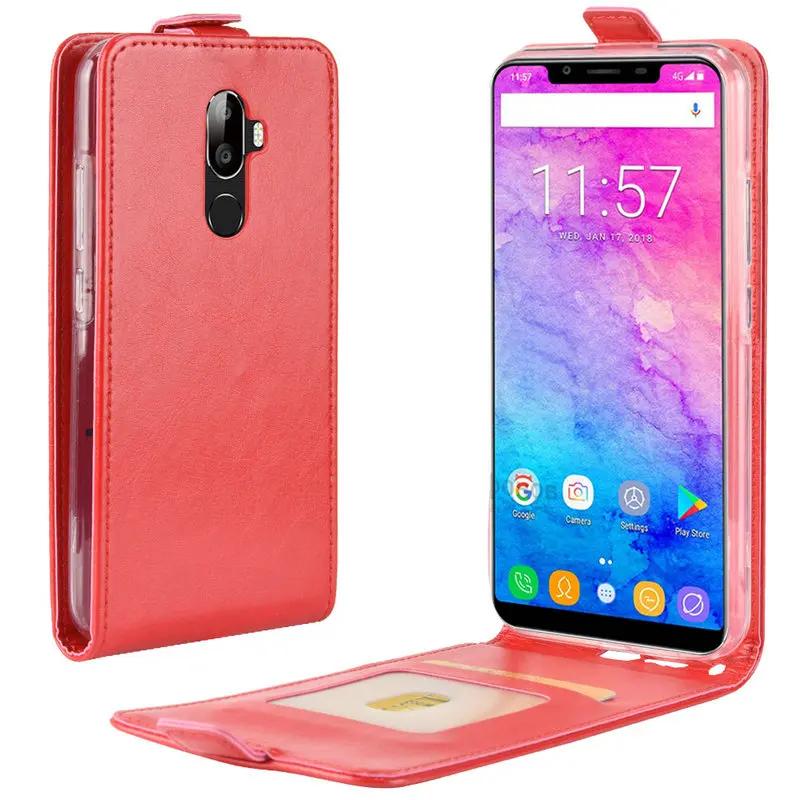 Флип чехол WIERSS для oukitel U18 5 85 дюйма кожаный в стиле ретро чехол|Бамперы| |