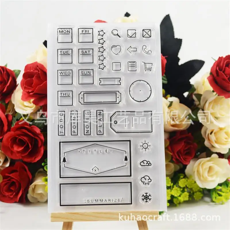 Коробка прозрачные штампы/Силиконовые печати для DIY Скрапбукинг фото