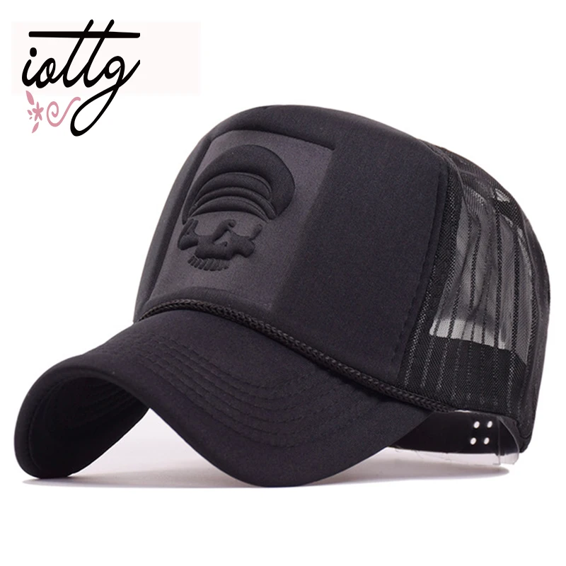 IOTTG 2018 хип хоп бейсбольная кепка с принтом скелета s летняя сетчатая Snapback шапки