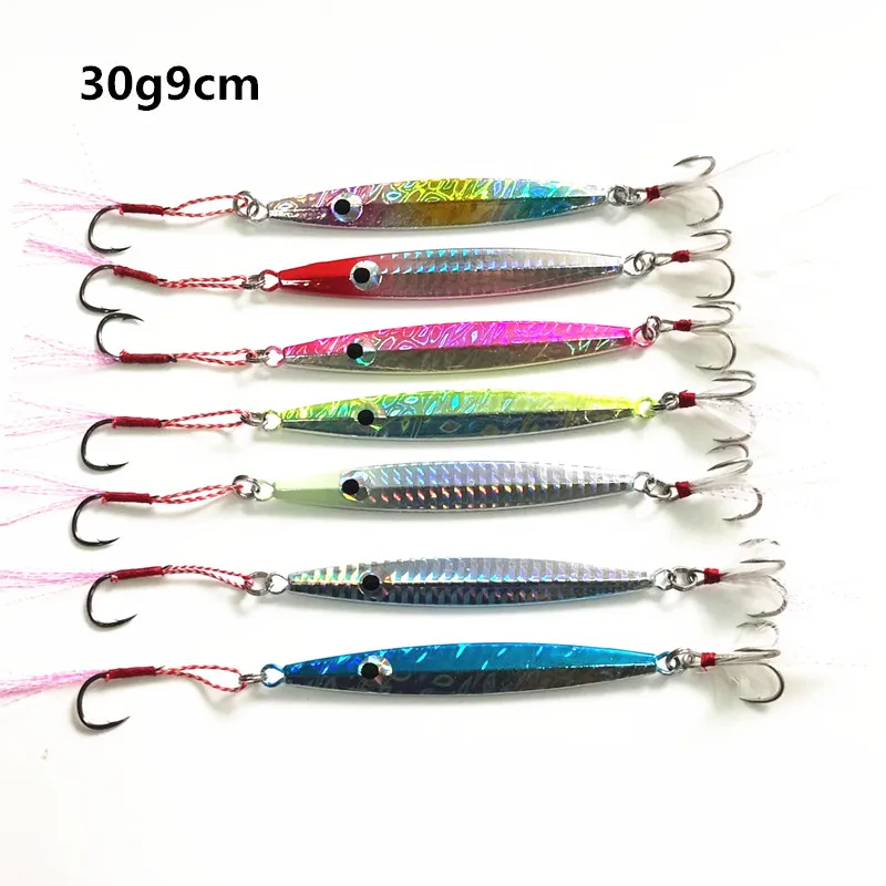 

Hot Sale 1 Pieces30g 9cmMetal Lure Fishing Spoon Freshwater Fishing Hard LureSliceJigBait Spoon Fishing Tackle Metal Jigging