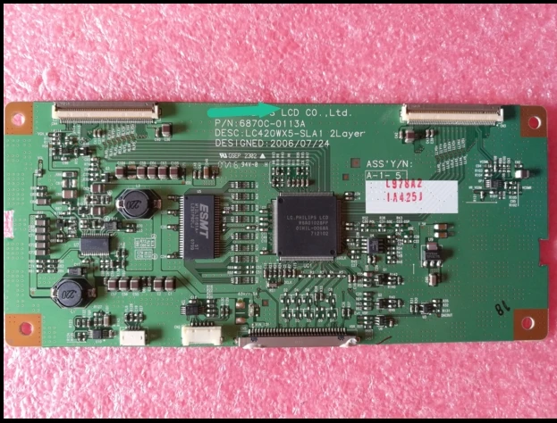 Оригинальная логическая плата lcd42k73 6870c 0113a lc420wx5 подключается к системной плате