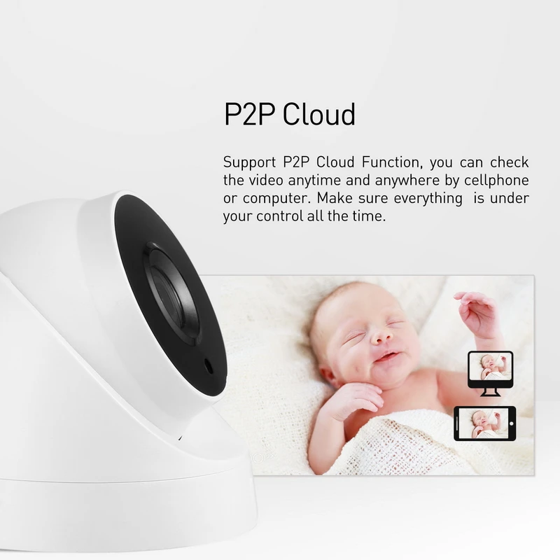 POE FHD 1080P купольная ip камера ночного видения 3 массива LED 2.0MP домашняя безопасности