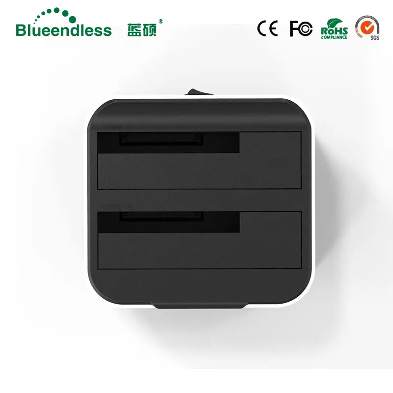 Blueendless 2-Bay SATA Hdd - SATA  USB 3, 0 3, 5 2, 5 Dual Bay Hdd Ssd Clone
