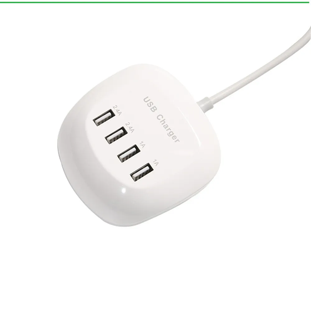 CARPRIE 4 Порты и разъёмы зарядная станция usb-хаб 5V 1A/2.4A быстро Зарядное устройство USB Мощность штекер Мощность 6J12 Прямая