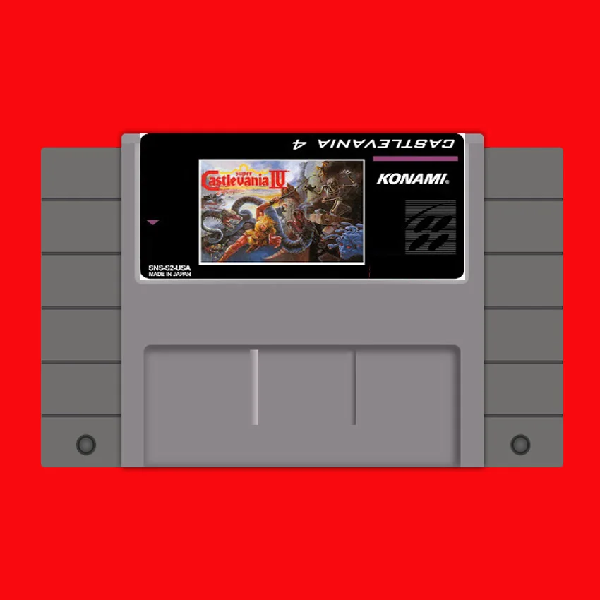 Супер Castlevania IV 16 бит большая серая игровая карта для игрока США NTSC|16 bit|16 bit game cardbit