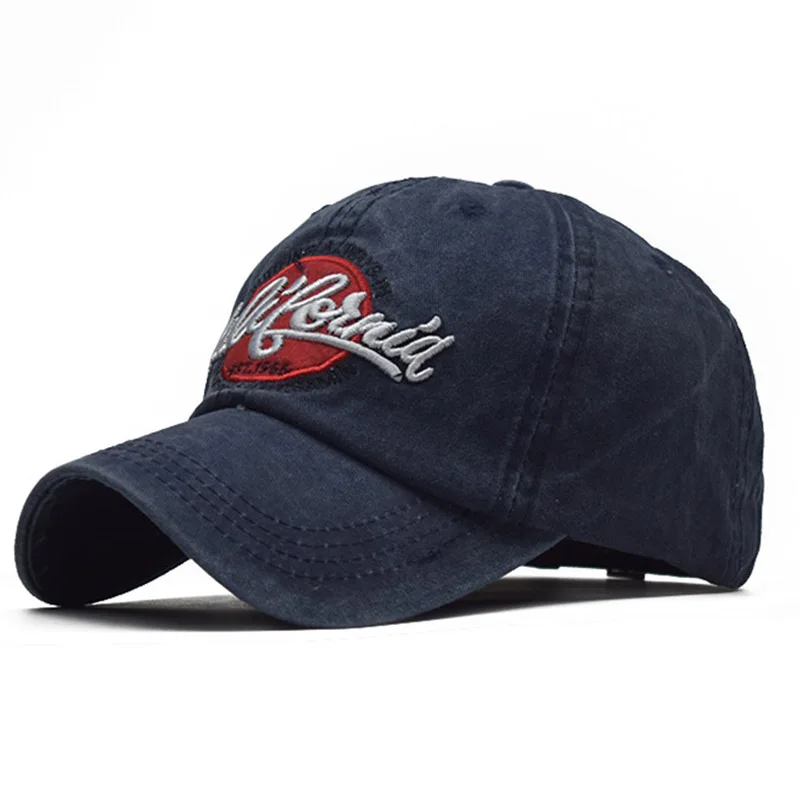 LADUNDI Мужская бейсболка s для мужчин Gorras Dad шляпа брендовая с буквенным принтом промытая хлопковая винтажная Прямая поставка шляпа - Цвет: 02