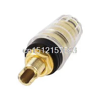 

Прозрачная позолоченная клемма усилителя, соединительная клемма 6 мм, разъем типа «банан»