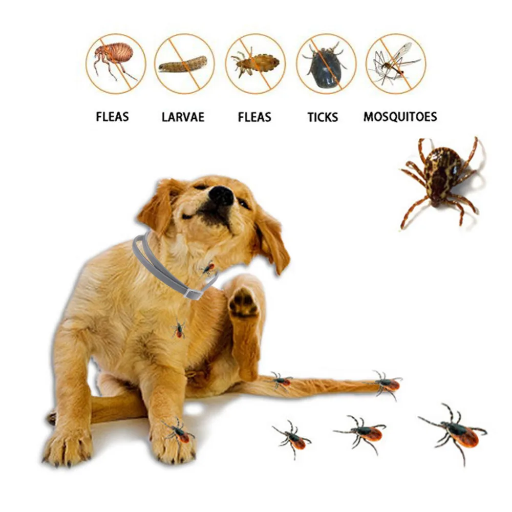 Ошейник для кошек и собак с защитой от насекомых ошейник комаров регулируемый