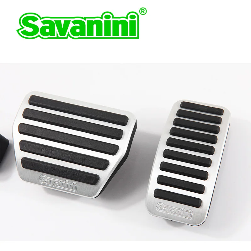 Savanini тормоза газа педаль акселератора Накладка для Infiniti QX60/QX80 и Nissan Murano авто без сверления алюминий - Название цвета: Murano 2 pcs