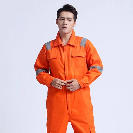 Spardwear Мужской оранжевый Рабочий комбинезон со светоотражающей лентой Спецодежда спецкостюм