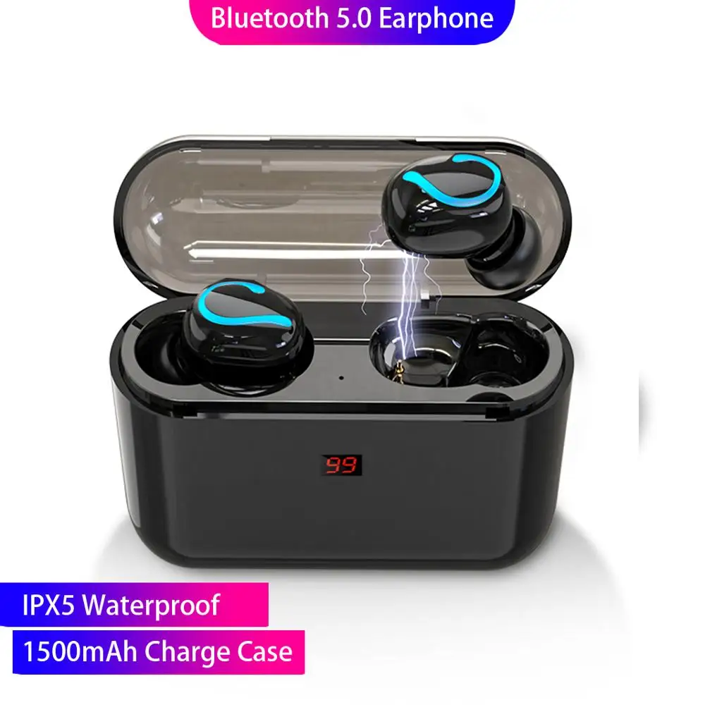 Беспроводные наушники TWS Bluetooth 5 0 3D стерео Hifi гарнитура IPX5 водонепроницаемые