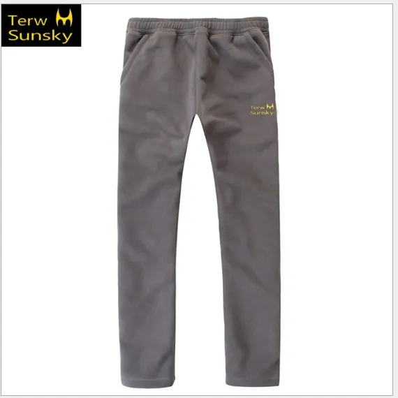 gray pants Зимнее Мужское пальто или брюки, толстый костюм, теплая флисовая подкладка, одежда для улицы, кемпинга, спорта, альпинизма, пешего туризма, мужская куртка, брюки - Цвет: gray pants