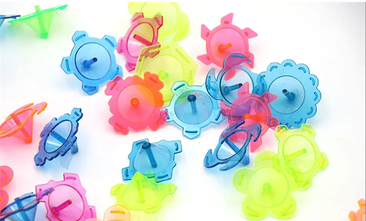 20pcs Plastic Mini Gyro Toys Spinning Kindergarten Single Spinner Hand Spiner Top Gifts For Boy Kids | Игрушки и хобби