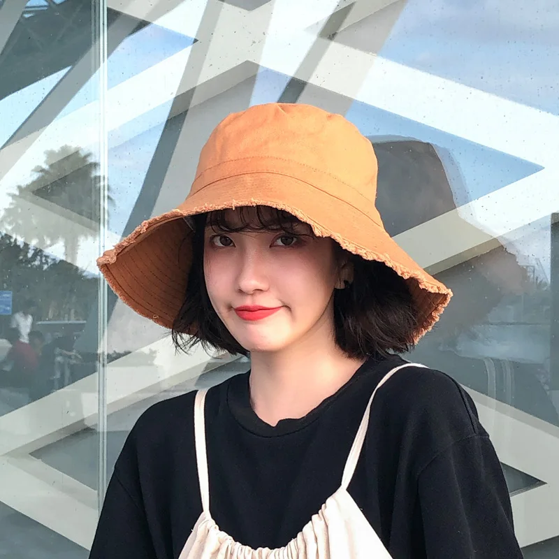 New Fisherman's Hat Girl Spring Summer Travel Hats Female Korean Style Sun Shade Burr Cap Women Sun Protection Fashion Caps H231