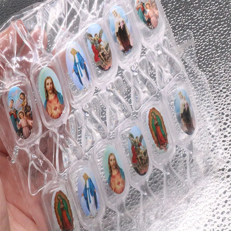 12 шт. классический христианский пластиковый ящик для конфет четки коробка