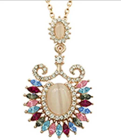 Min.order is $15(mix order) new fashion Korean version of popular the necklace sweet opal crystal | Украшения и аксессуары
