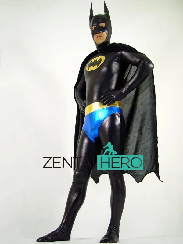 Бесплатная доставка DHL хит продаж классический черный костюм супергероя Бэтмена