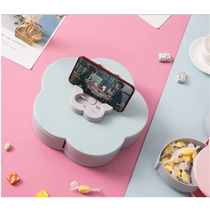 Творческий цветок лепесток блюдо для фруктов и конфет коробка хранения 5 сеток