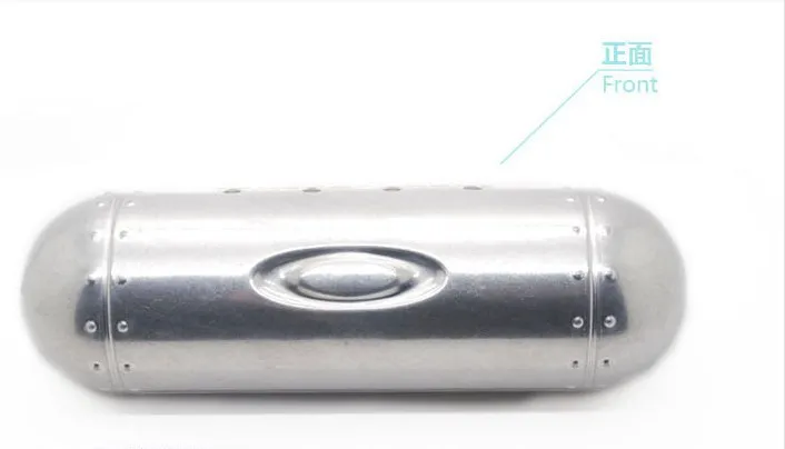 Age of Steam Style Men's Fashion Aluminum Metal Glasses Case Cylindrical Mirror Box Rivet Design Retro Gift Free Shipping | Аксессуары