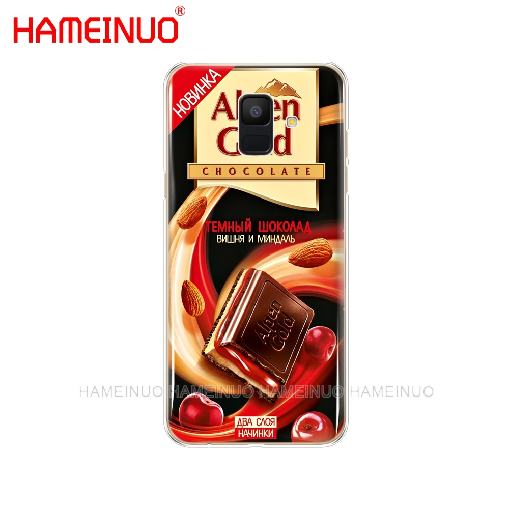 Шоколадный пищевой пакет русская обложка чехол для телефона Samsung Galaxy J4 J6 J8 A9 A7 2018 A6