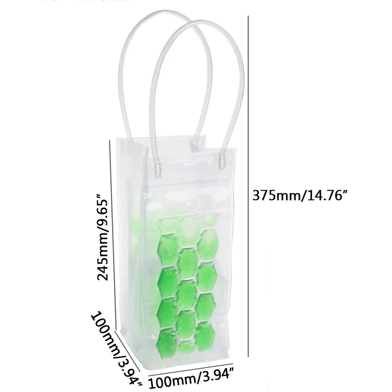 

PVC Wine Bottle / Ice Bag Rapid Cooler Cool Can Cooling Gel Holder Gift Party