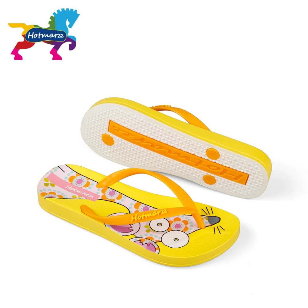 Хит продаж детские шлепанцы разноцветные пляжные сандалии с мультяшным рисунком