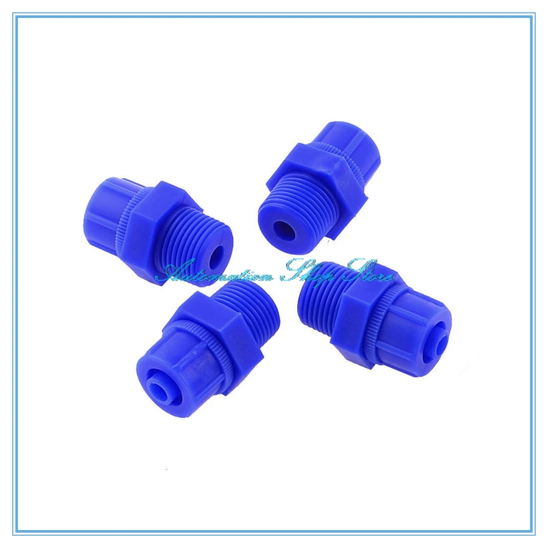 

plastic steel Corrosion resistant Fast twist Male Threaded Blue Plastic Pneumatic Straight Connector Fitting PU tube
