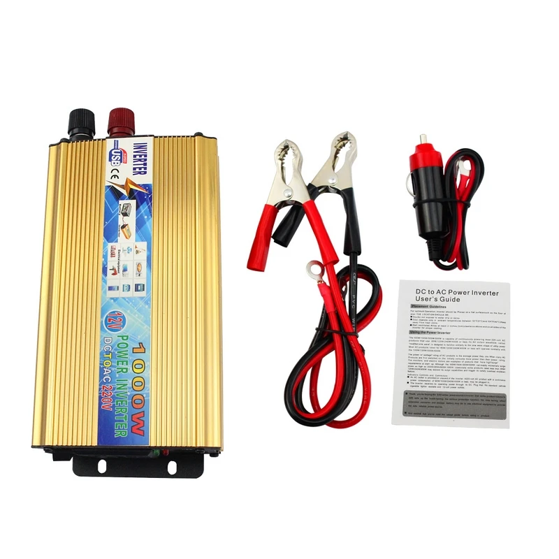 Автомобильный инвертор постоянного тока 12 В в переменный ток 220 Номинальная