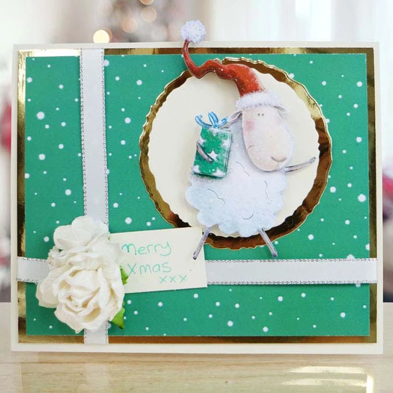 Металлические Вырубные штампы с надписью Merry Christmas to Ewe новинка 2019 трафареты для