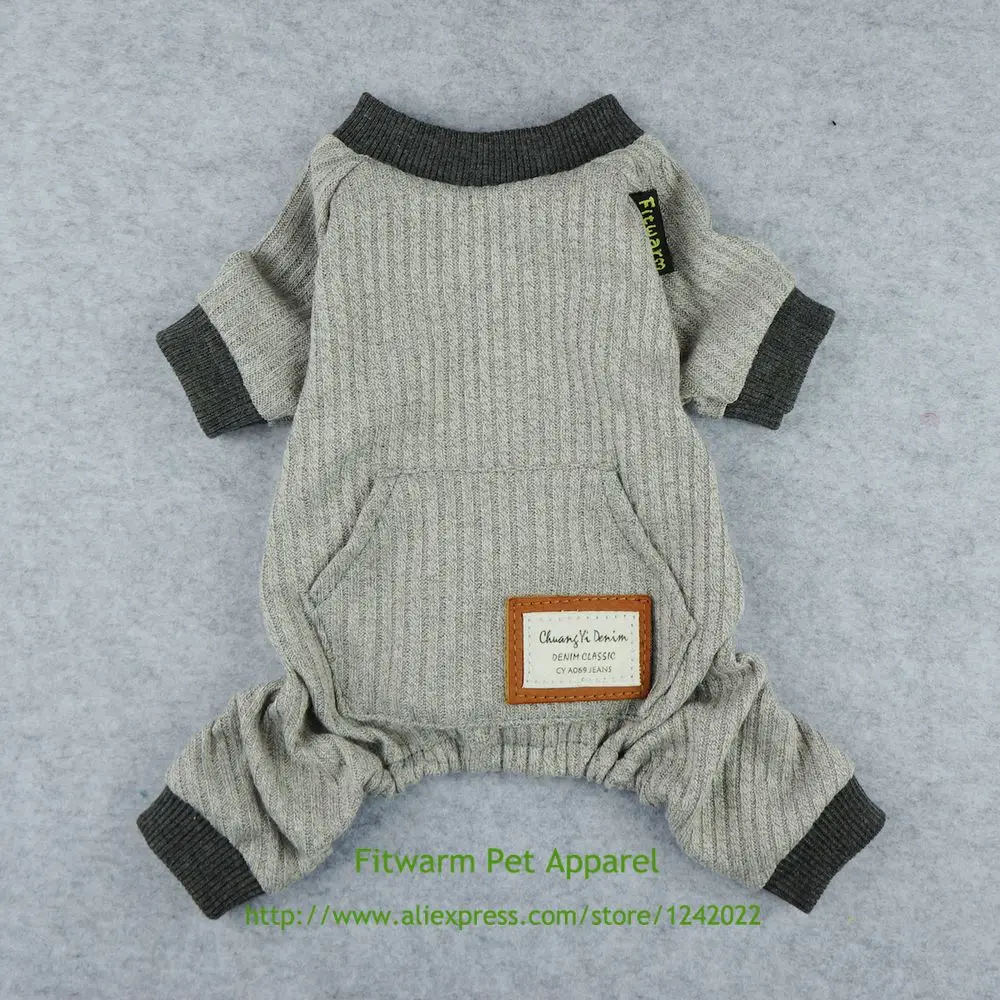 Легкая трикотажная удобная одежда для домашних животных Fitwarm пижама собак