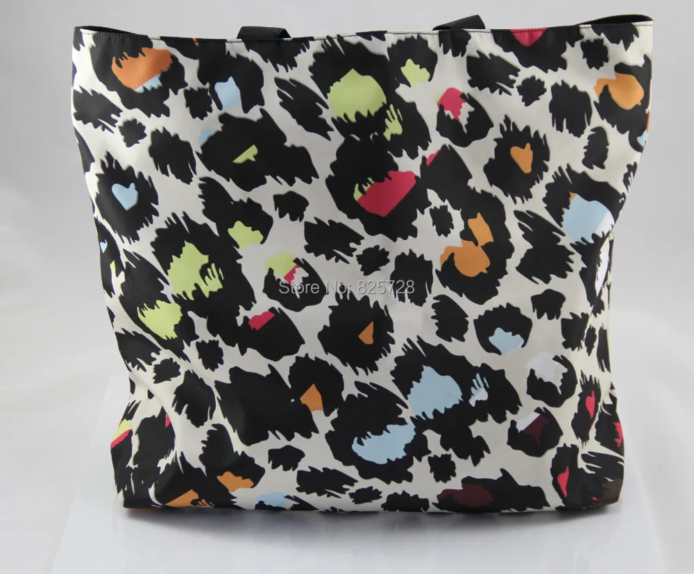 Красочные leopard дамы женская сумка шоппер Складная Zip плеча хозяйственная
