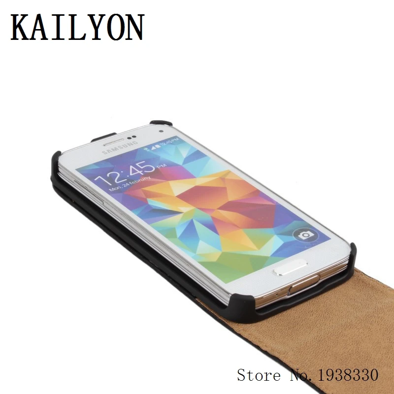 KAILYON S5 Mini роскошный высококачественный кожаный чехол для Samsung Galaxy G800 Вертикальный