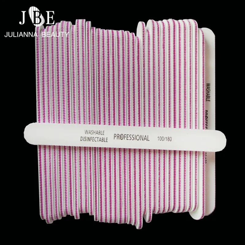 Пилочки полировочные профессиональные для ногтей 100/180 50 шт.|emery board|nail filefile nail |
