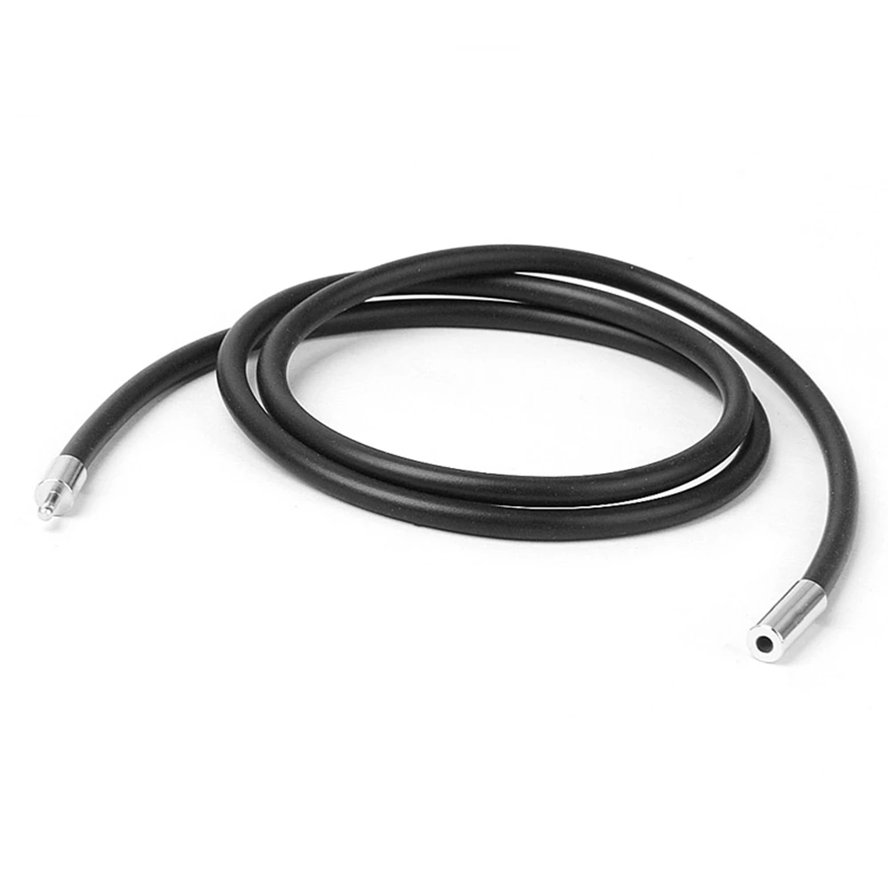 Черный бриллиантовый браслет 2 мм с застежкой из нержавеющей стали простые