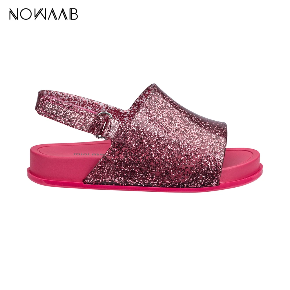 Мини сандалии Melissa пляжные на шнуровке 2019 желейные для девочек летние детские