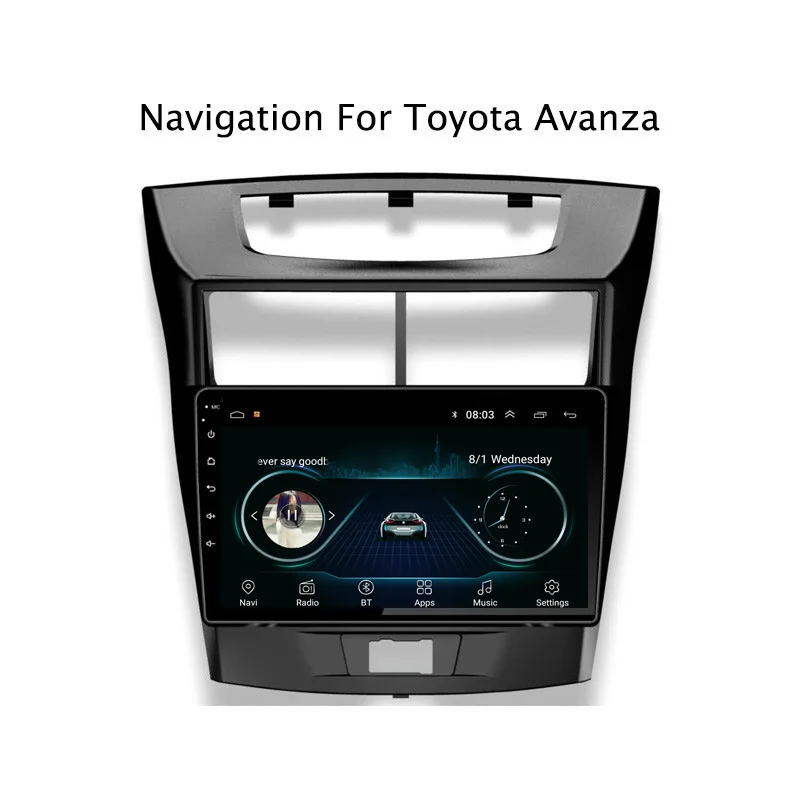 Ectwodvd 9 &quotAndroid 8 1 автомобильный DVD плеер gps навигация для Toyota Avanza Радио стерео |