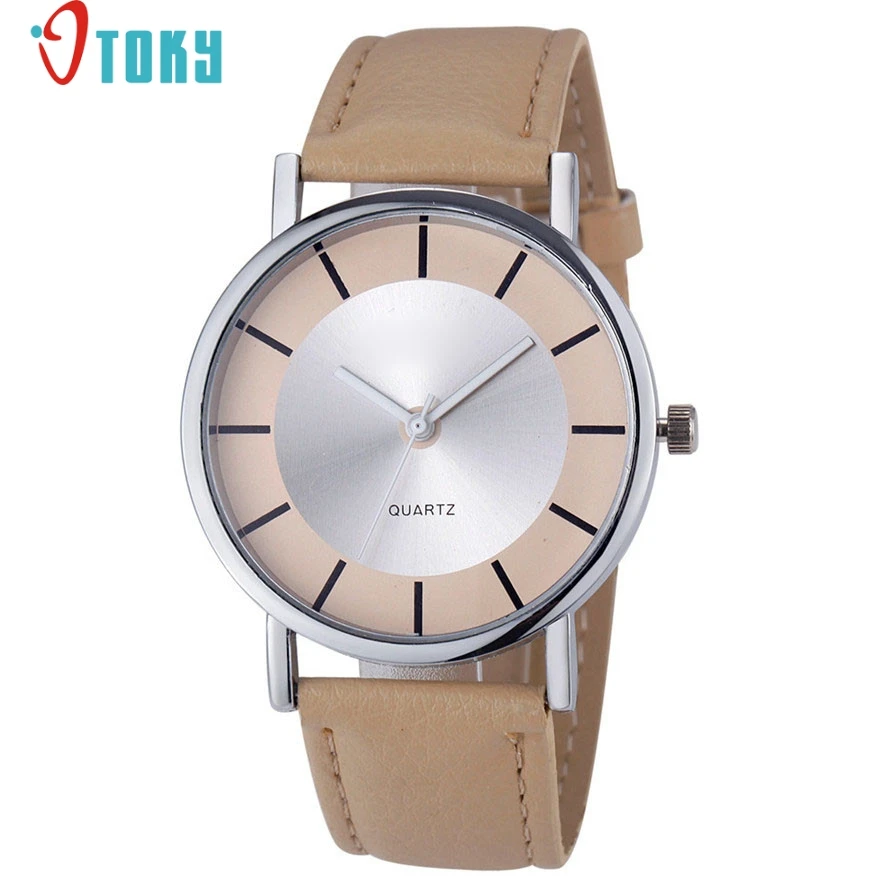 OTOKY Women Fashion Retro Red Dial Leather Analog Quartz Wrist Watch Watches DropShipping #0713 | Наручные часы