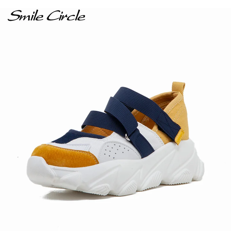 Женские кроссовки Smile Circle повседневные из дышащей сетки на платформе весна