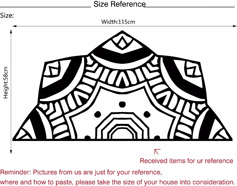 Namaste Мандала Йога художественная Наклейка на стену для детской комнаты