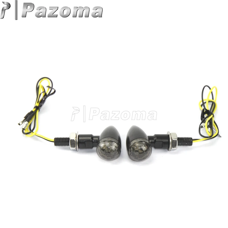 Мотоцикл ретро пуля LED Сигнал поворота Emark E11 Blinkers для Harley Chopper Bobber Yamaha Honda Street Sport Turn