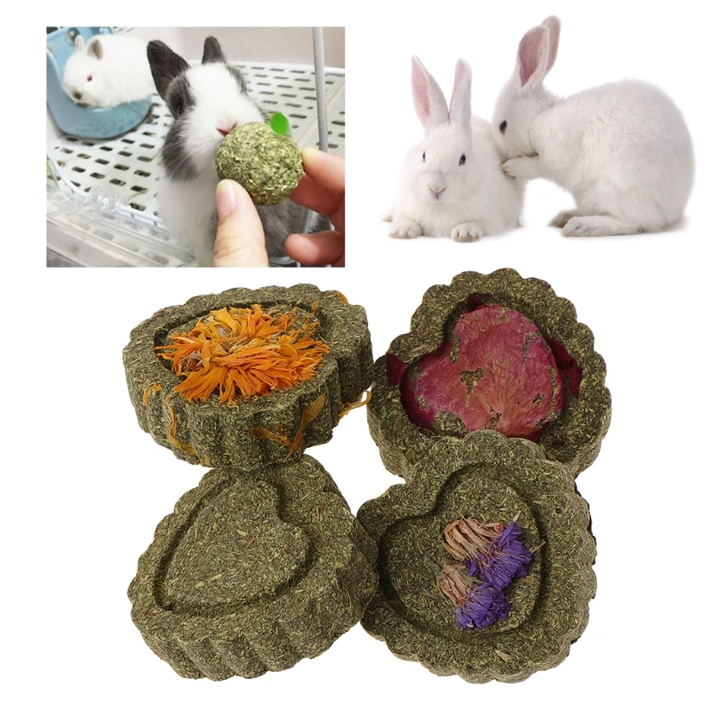 

2pcs Small Pets Grinding Teeth Cake Cookie Animals Rabbit Chinchilla Guniea Pig