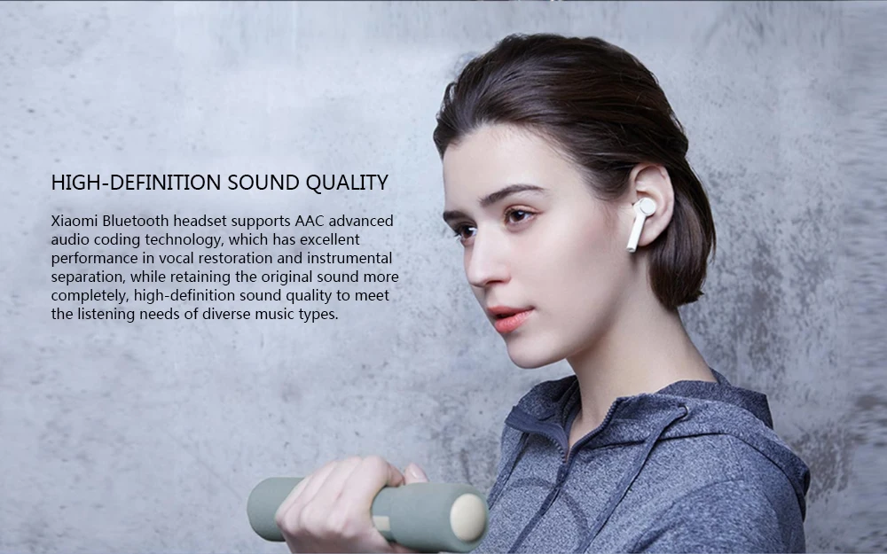 Xiaomi Bluetooth наушники TWS Air белые Беспроводные Мини спортивные невидимые наушники Портативный сенсорный одиночный и двойной ушной штекер