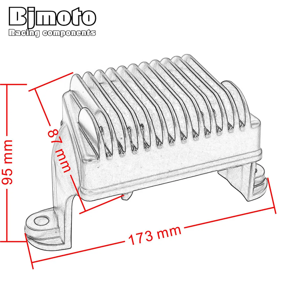 

Bjmoto Motorcycle 12V Regulator Rectifier For Davidson Electra Glide Road King Street Tri Glide 2009-2014 Ultra Limited