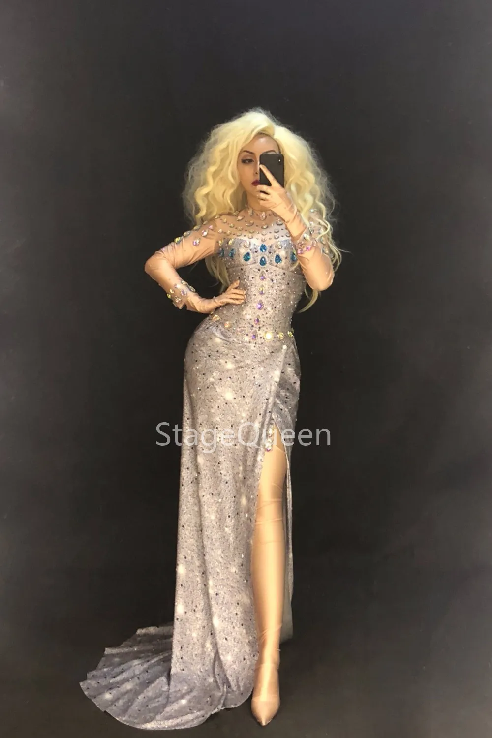 2 стильные женские сценическое боди с большими сверкающими кристаллами