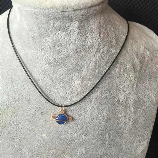 Модное популярное винтажное ожерелье с подвеской планеты Сатурн