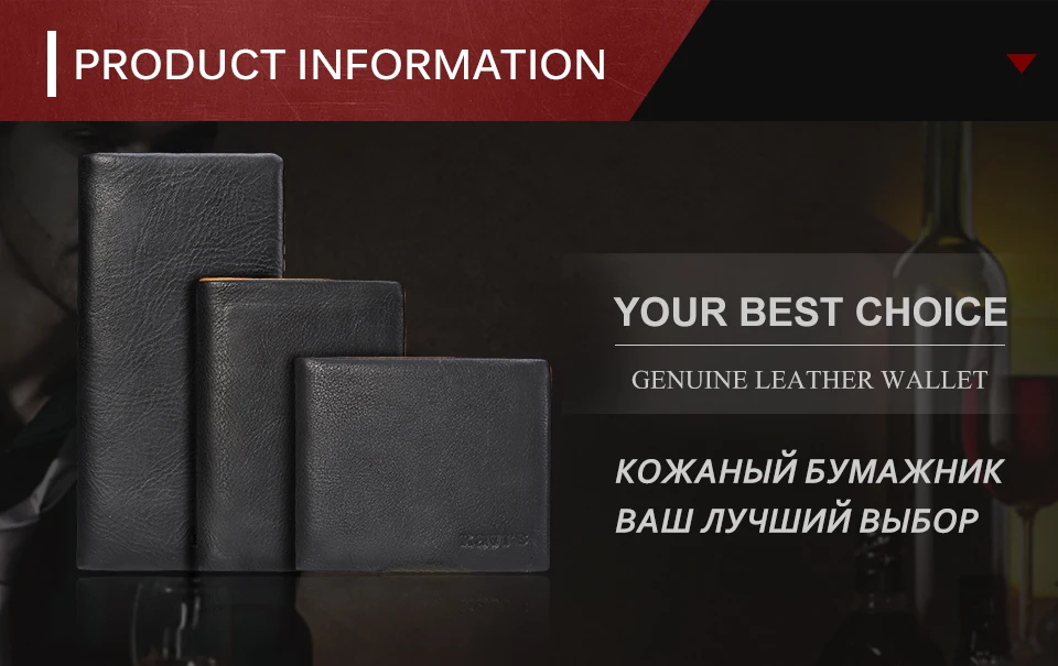 Кошелек KAVIS из натуральной кожи, мужской кошелек для монет, маленький кошелек, портфель, тонкий, мини кошелек, кошелек, сумка для денег и