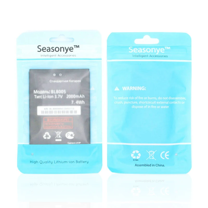 Seasonye 2000mAh / 7.4Wh BL8005 BL 8005 мобильный телефон сменный литий ионный аккумулятор для Fly